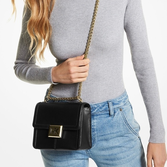 MICHAEL KORS Handbag Leather Shoulder Crossbody Bag Chain - Picture 11 of 15